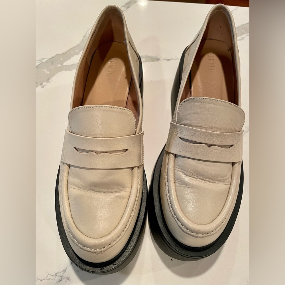 Anthropologie Maeve Platform Loafers Lugged Sole Size EU 39 US 8.5